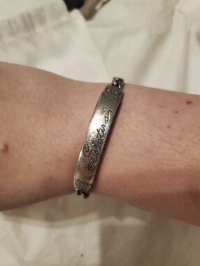 Brighton Sisters Engraved Silver Bracelet - Women Jewelry